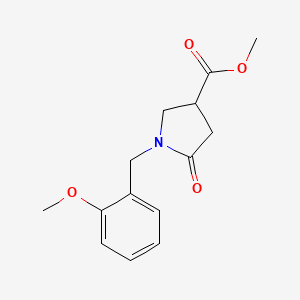methyl 1-[(2-methoxyphenyl)methyl]-5-oxopyrrolidine-3-carboxylate