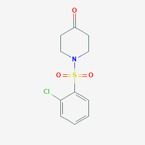 1-(2-chlorobenzenesulfonyl)piperidin-4-one
