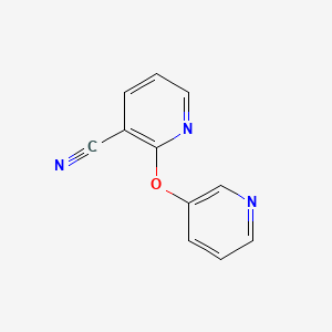 molecular formula C11H7N3O B6579924 2-(pyridin-3-yloxy)pyridine-3-carbonitrile CAS No. 870064-12-3