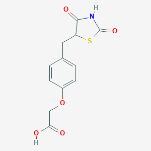2-(4-((2,4-Dioxothiazolidin-5-YL)methyl)phenoxy)acetic acid