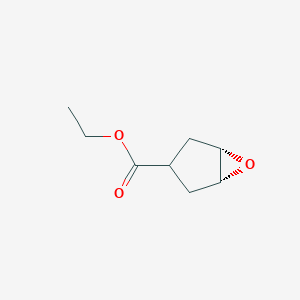 molecular formula C8H12O3 B065806 Ethyl (1S,5R)-6-oxabicyclo[3.1.0]hexane-3-carboxylate CAS No. 183065-60-3