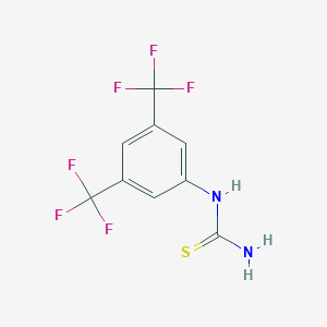 molecular formula C9H6F6N2S B065815 1-[3,5-Bis(trifluoromethyl)phenyl]-2-thiourea CAS No. 175277-17-5
