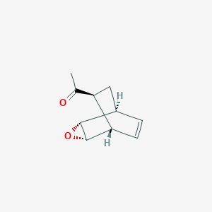 molecular formula C10H12O2 B065816 Ethanone, 1-(3-oxatricyclo[3.2.2.02,4]non-8-en-6-yl)-, (1alpha,2beta,4beta,5alpha,6alpha)-(9CI) CAS No. 186185-77-3