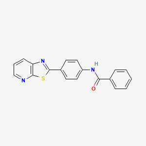 molecular formula C19H13N3OS B6582580 N-(4-{[1,3]thiazolo[5,4-b]pyridin-2-yl}phenyl)benzamide CAS No. 863588-99-2