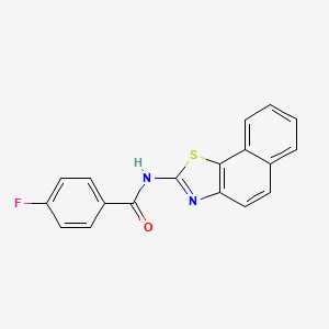 molecular formula C18H11FN2OS B6582885 N-benzo[g][1,3]benzothiazol-2-yl-4-fluorobenzamide CAS No. 6217-16-9