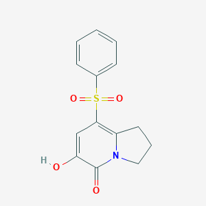 8-Benzenesulfonyl-6-hydroxy-2,3-dihydro-1H-indolizin-5-one