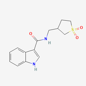 N-[(1,1-dioxo-1lambda6-thiolan-3-yl)methyl]-1H-indole-3-carboxamide