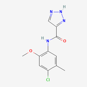 N-(4-chloro-2-methoxy-5-methylphenyl)-1H-1,2,3-triazole-5-carboxamide