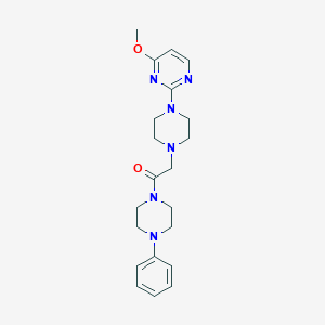 2-[4-(4-methoxypyrimidin-2-yl)piperazin-1-yl]-1-(4-phenylpiperazin-1-yl)ethan-1-one