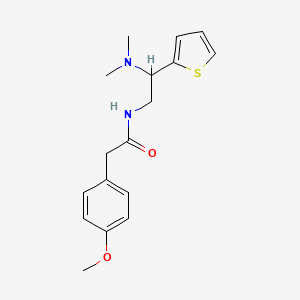 N-[2-(dimethylamino)-2-(thiophen-2-yl)ethyl]-2-(4-methoxyphenyl)acetamide
