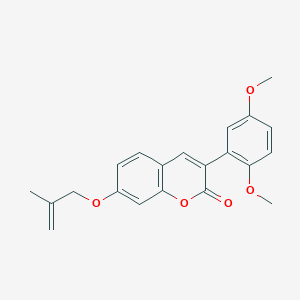 3-(2,5-dimethoxyphenyl)-7-[(2-methylprop-2-en-1-yl)oxy]-2H-chromen-2-one