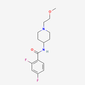 2,4-difluoro-N-[1-(2-methoxyethyl)piperidin-4-yl]benzamide