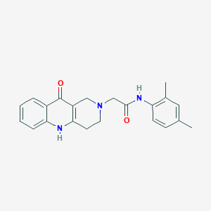 molecular formula C22H23N3O2 B6583798 N-(2,4-dimethylphenyl)-2-{10-oxo-1H,2H,3H,4H,5H,10H-benzo[b]1,6-naphthyridin-2-yl}acetamide CAS No. 1251622-41-9