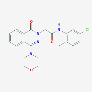 molecular formula C21H21ClN4O3 B6584352 N-(5-chloro-2-methylphenyl)-2-[4-(morpholin-4-yl)-1-oxo-1,2-dihydrophthalazin-2-yl]acetamide CAS No. 1251599-57-1