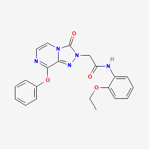 N-(2-ethoxyphenyl)-2-{3-oxo-8-phenoxy-2H,3H-[1,2,4]triazolo[4,3-a]pyrazin-2-yl}acetamide