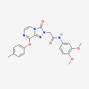N-(3,4-dimethoxyphenyl)-2-[8-(4-methylphenoxy)-3-oxo-2H,3H-[1,2,4]triazolo[4,3-a]pyrazin-2-yl]acetamide