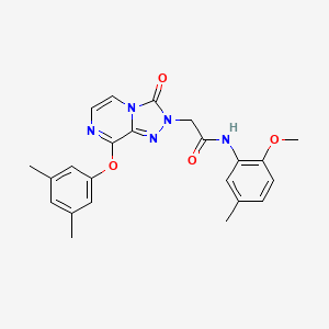 2-[8-(3,5-dimethylphenoxy)-3-oxo-2H,3H-[1,2,4]triazolo[4,3-a]pyrazin-2-yl]-N-(2-methoxy-5-methylphenyl)acetamide
