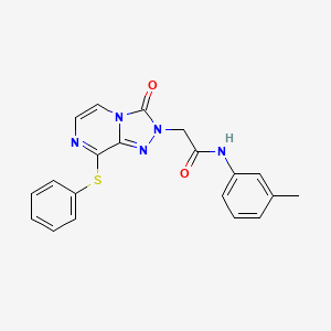 N-(3-methylphenyl)-2-[3-oxo-8-(phenylsulfanyl)-2H,3H-[1,2,4]triazolo[4,3-a]pyrazin-2-yl]acetamide