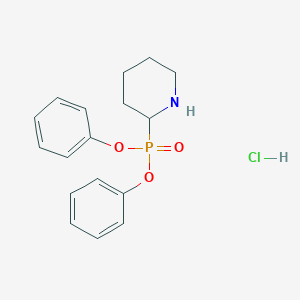 molecular formula C17H21ClNO3P B065847 Diphenyl piperidine-2-phosphonate hcl CAS No. 174298-15-8