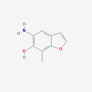 molecular formula C9H9NO2 B065865 5-Amino-7-methylbenzofuran-6-ol CAS No. 167029-03-0