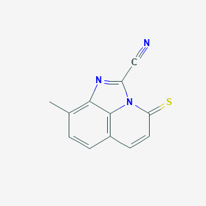 4h-Imidazo[4,5,1-ij]quinoline-2-carbonitrile,9-methyl-4-thioxo-