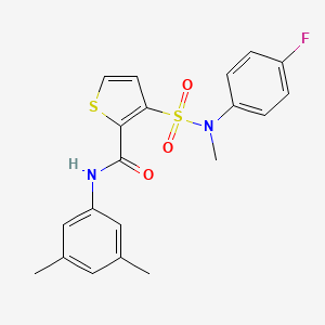 N-(3,5-dimethylphenyl)-3-[(4-fluorophenyl)(methyl)sulfamoyl]thiophene-2-carboxamide