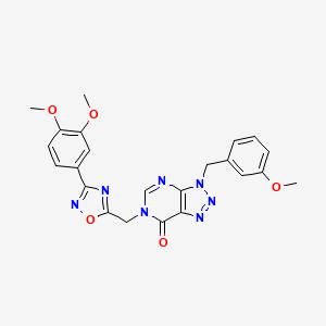 6-{[3-(3,4-dimethoxyphenyl)-1,2,4-oxadiazol-5-yl]methyl}-3-[(3-methoxyphenyl)methyl]-3H,6H,7H-[1,2,3]triazolo[4,5-d]pyrimidin-7-one