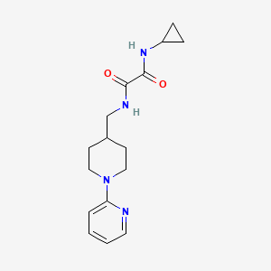 molecular formula C16H22N4O2 B6587731 N-cyclopropyl-N'-{[1-(pyridin-2-yl)piperidin-4-yl]methyl}ethanediamide CAS No. 1235121-02-4