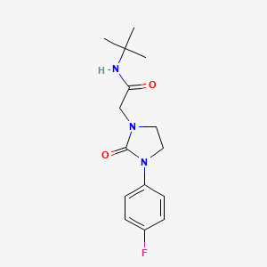 molecular formula C15H20FN3O2 B6588094 N-tert-butyl-2-[3-(4-fluorophenyl)-2-oxoimidazolidin-1-yl]acetamide CAS No. 1286697-16-2