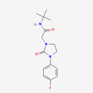 N-tert-butyl-2-[3-(4-fluorophenyl)-2-oxoimidazolidin-1-yl]acetamide