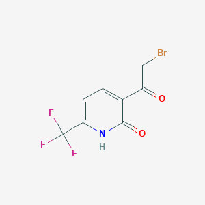 3-(2-bromoacetyl)-6-(trifluoromethyl)-1,2-dihydropyridin-2-one
