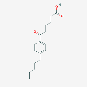 molecular formula C17H24O3 B065882 6-oxo-6-(4-n-pentylphenyl)hexanoic acid CAS No. 178686-75-4