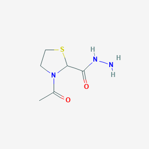 3-Acetyl-1,3-thiazolane-2-carbohydrazide