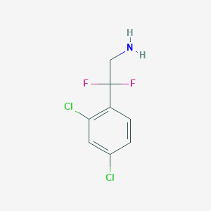 molecular formula C8H7Cl2F2N B6590260 2-(2,4-Dichlorophenyl)-2,2-difluoroethan-1-amine CAS No. 1004284-28-9