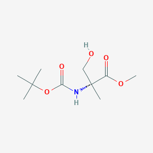(R)-methyl 2-((tert-butoxycarbonyl)amino)-3-hydroxy-2-methylpropanoate