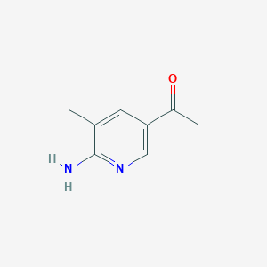 molecular formula C8H10N2O B6590324 1-(6-Amino-5-methylpyridin-3-yl)ethanone CAS No. 1033202-96-8