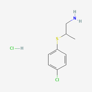 2-((4-Chlorophenyl)thio)propan-1-amine hydrochloride
