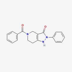 5-Benzoyl-2-phenyl-4,5,6,7-tetrahydro-1H-pyrazolo[4,3-c]pyridin-3(2H)-one