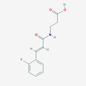 3-{[(2E)-3-(2-fluorophenyl)prop-2-enoyl]amino}propanoic acid