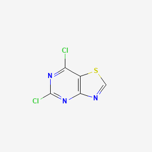 molecular formula C5HCl2N3S B6590583 5,7-Dichlorothiazolo[4,5-d]pyrimidine CAS No. 1137278-39-7