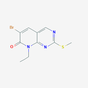 molecular formula C10H10BrN3OS B6590944 6-Bromo-8-ethyl-2-methylsulfanylpyrido[2,3-d]pyrimidin-7-one CAS No. 1232030-55-5