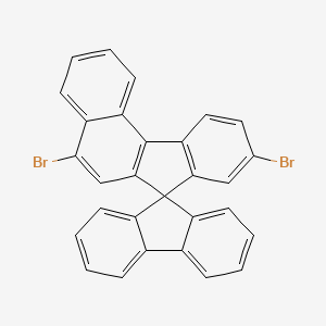 molecular formula C29H16Br2 B6590976 5,9-Dibromospiro[benzo[c]fluorene-7,9'-fluorene] CAS No. 1242570-65-5