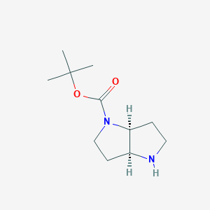 B6590993 tert-butyl (3aS,6aS)-hexahydropyrrolo[3,2-b]pyrrole-1(2H)-carboxylate CAS No. 1251004-04-2