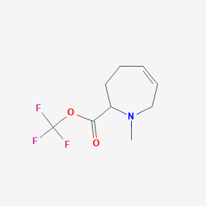 Trifluoromethyl 1-methyl-2,3,4,7-tetrahydroazepine-2-carboxylate