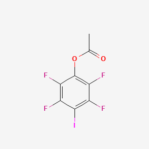 molecular formula C8H3F4IO2 B6591139 2,3,5,6-Tetrafluoro-4-iodophenyl acetate CAS No. 1274892-51-1