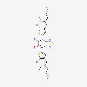 molecular formula C30H36Br2F2N2S3 B6591165 4,7-Bis(5-bromo-4-(2-ethylhexyl)thiophen-2-yl)-5,6-difluorobenzo[c][1,2,5]thiadiazole CAS No. 1293389-32-8