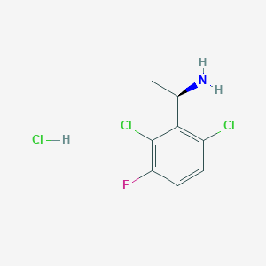 molecular formula C8H9Cl3FN B6591190 (R)-1-(2,6-Dichloro-3-fluorophenyl)ethylamine hydrochloride CAS No. 1309598-62-6