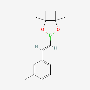 molecular formula C15H21BO2 B6591219 4,4,5,5-四甲基-2-(3-甲基苯乙烯基)-1,3,2-二氧杂硼环丁烷 CAS No. 1315277-67-8