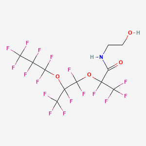 molecular formula C11H6F17NO4 B6591392 N-(2-Hydroxyethyl)perfluoro(2,5-dimethyl-3,6-dioxanonan)amide CAS No. 137506-19-5