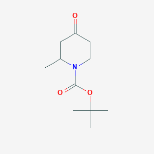molecular formula C11H19NO3 B065914 Tert-butyl 2-methyl-4-oxopiperidine-1-carboxylate CAS No. 190906-92-4